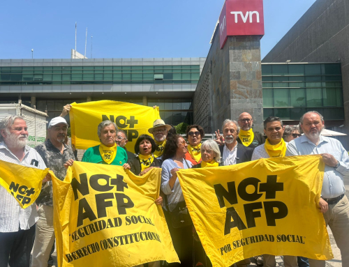 Las AFP nos siguen robando. PH presente en denuncia de NO+AFP en TVN